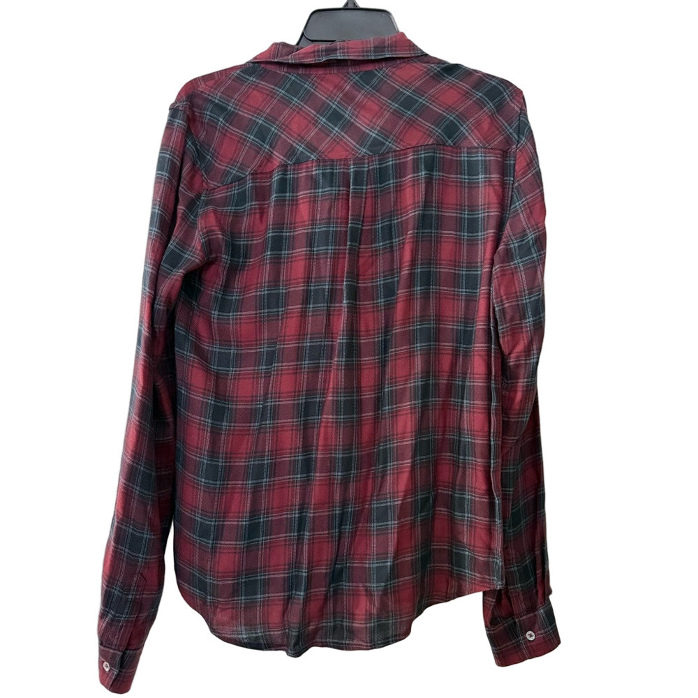 Paige Black label plaid button down shirt size small - Picture 8 of 8